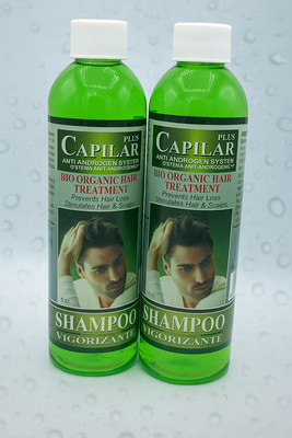 Pack 2 Capilar Plus  Bio Organic Hair Treatment Shampoo champu caida cabello