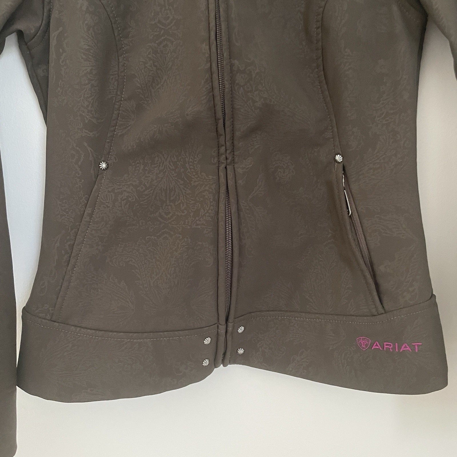 ARIAT Women’s Brown Softshell Jacket Small Wester… - image 6
