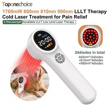 1760mW Cold Laser Therapy Machine LED Display Adjustable Power for Pain Relief
