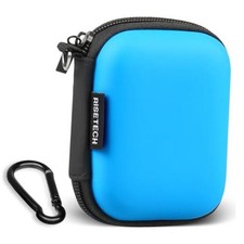 Earphone case, Earbud Carrying Case Holder Hard EVA Headphone Small Blue