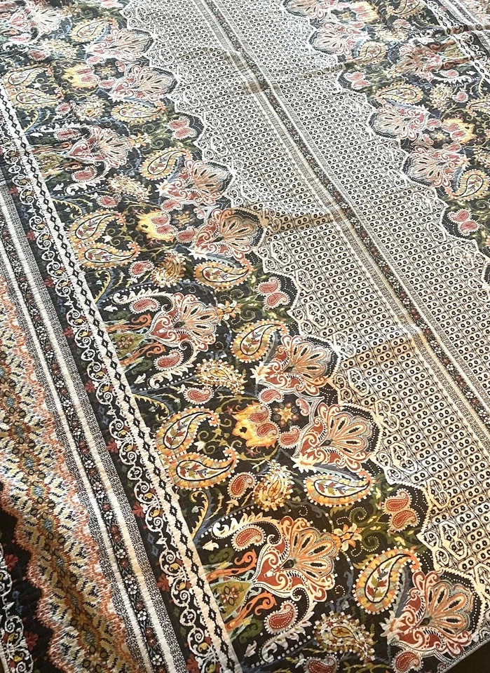 Edredón reversible floral cachemira colcha tamaño king 108x87 edredón boho Foto 3 de 4