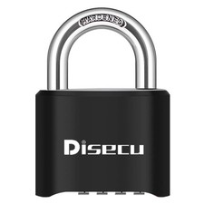Combination Lock 4 Digit Outdoor Waterproof Heavy Duty 1 Pack Black