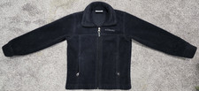 Boys Columbia Birch Fall Fleece Jacket Full Zip Size XXS 4-5 Black