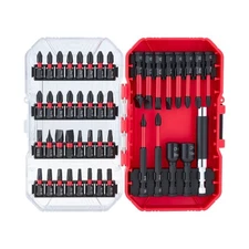 45-Piece Screwdriver Bit Set - Magnetic Blackened Finish Bits w/Storage Case