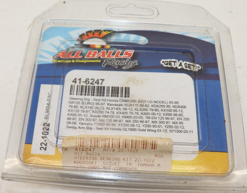 π₯ ALL BALLS RACING STEERING BEARING SEAL KIT 41-6247 22-1022 π₯