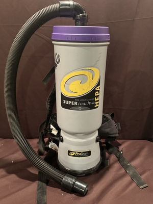 #ad #ad Proteam Super Coachvac Commercial Backpack Vacuum Model SQV 100 Canister amp; Hose $225.99