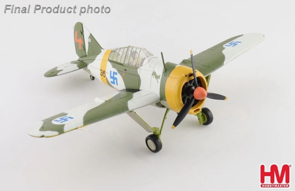 HOBBY MASTER HA7014 1/48 Brewster Buffalo Winter Scheme Ilmari Juutilainen March