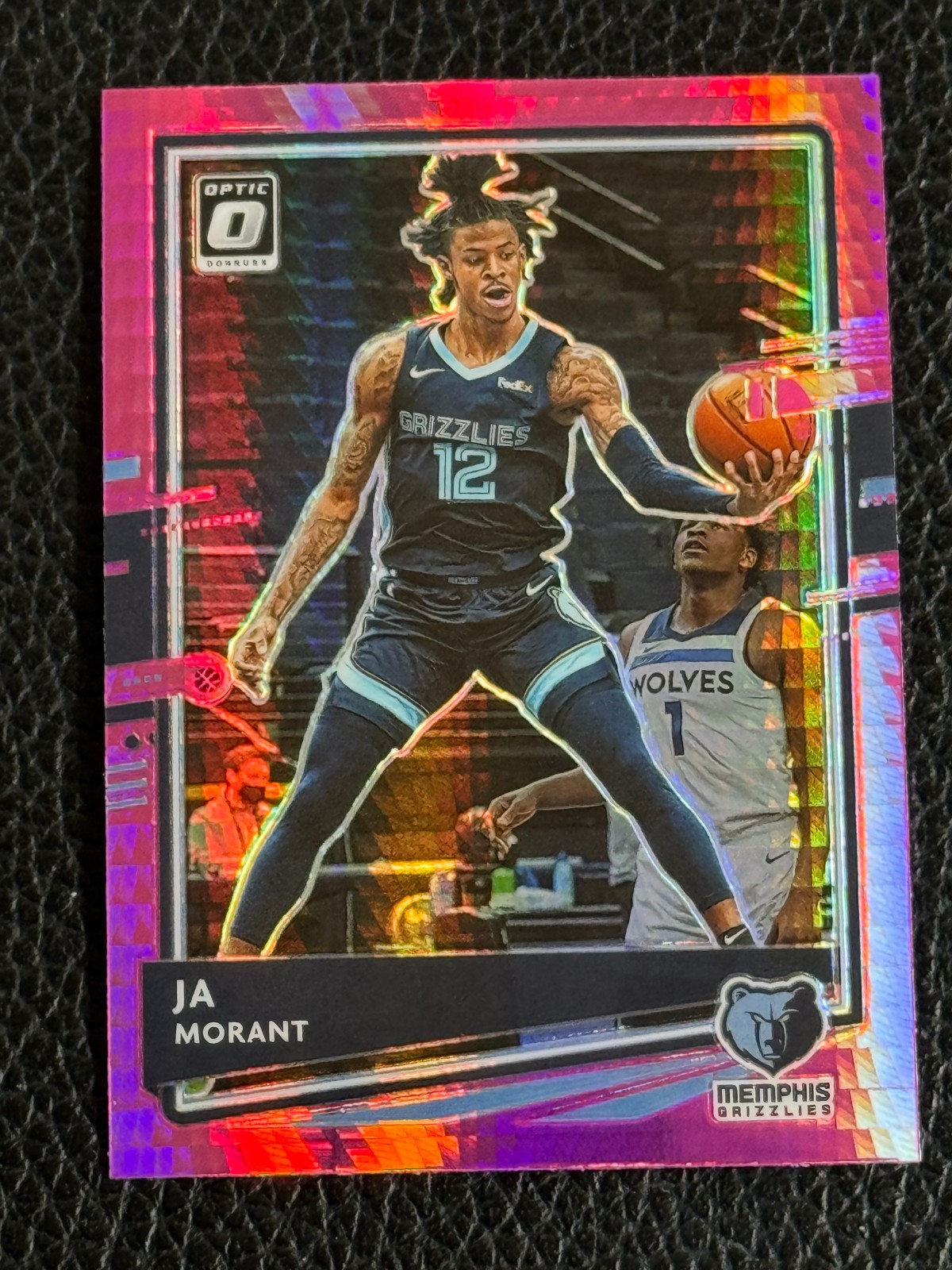 2020-21 Donruss Optic Hyper Pink #117 Ja Morant GRIZZLIES