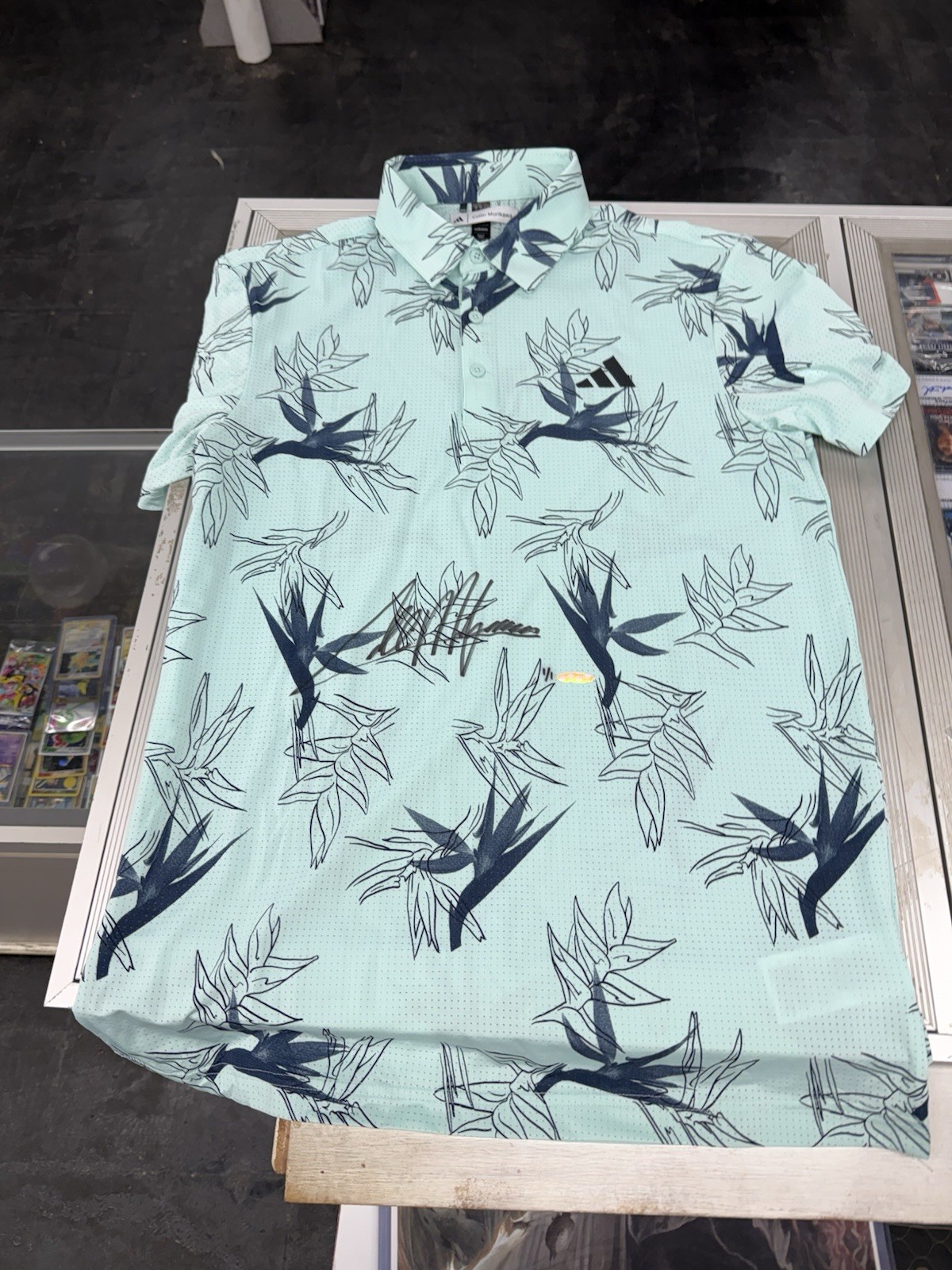 Collin Morikawa Autographed Signed Tournament Worn Polo Shirt UDA 1/1 