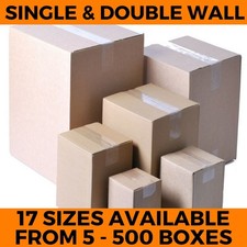 CARDBOARD BOXES SHIPPING PARCEL SINGLE DOUBLE WALL POST PACKING MAILING CARTON 