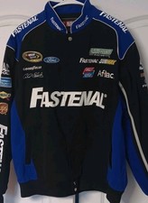 Vtg Carl Edwards NASCAR Jacket Mens XL JH Designs Fastenal Ford Roush Racing