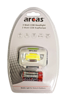 Arcas Stirnleuchte 3 Watt LED 4 Funktionen 120 Lumen / Inkl. Batterien 3 X AAA