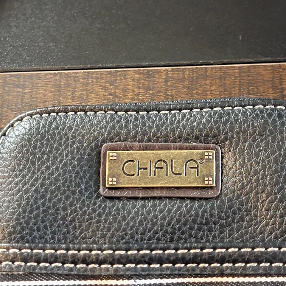 CHALA Fat Cat Bandolera Teléfono Celular Cartera Bolso Dijes Gatito Negro Rayas Hilo Foto 3 de 4