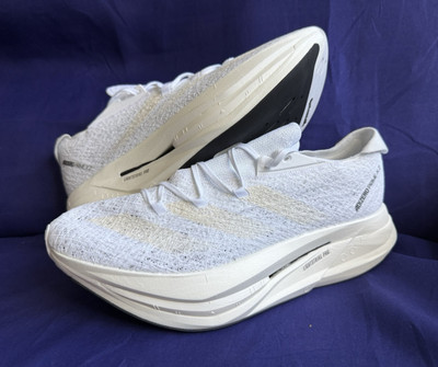 Adidas Adizero Prime X 2 Strung White Running Shoes Mens Sz 12 Wom Sz 13 $300