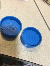 Fisher Price Cash Register 2 blue coins