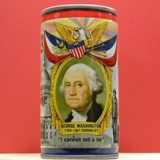 Falstaff Beer CS Can Banners Version George Washington Six Cities Listed 267 H/G