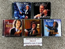 Lot Of 5 ANDRE RIEU CDS - In Concert, Blue Danube, Live, Fiesta , Vienna I Love