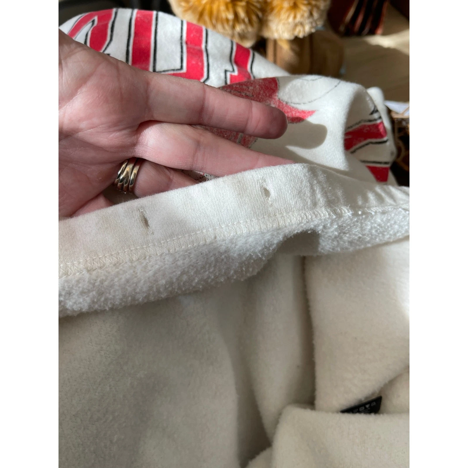 OFF WHITE Felpa Bulls cropped