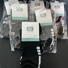 6 pairs of men's black sport socks UK size 11  13