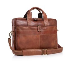 Leather Messenger Bag 16 Inch Ideal for Laptops Stylish Office Satchel