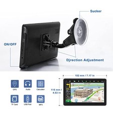 Car GPS navigation, latest 2024 map 7-inch touchscreen car GPS