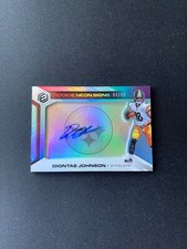 2019 Panini Elements Neon Signs Diontae Johnson Rookie Autograph Light Blue /99