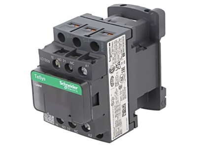 LC1D09V7 Contactor: 3 Pole NO x3 Auxiliary Contactors: NO+NC 400VAC 9A TeSys ...