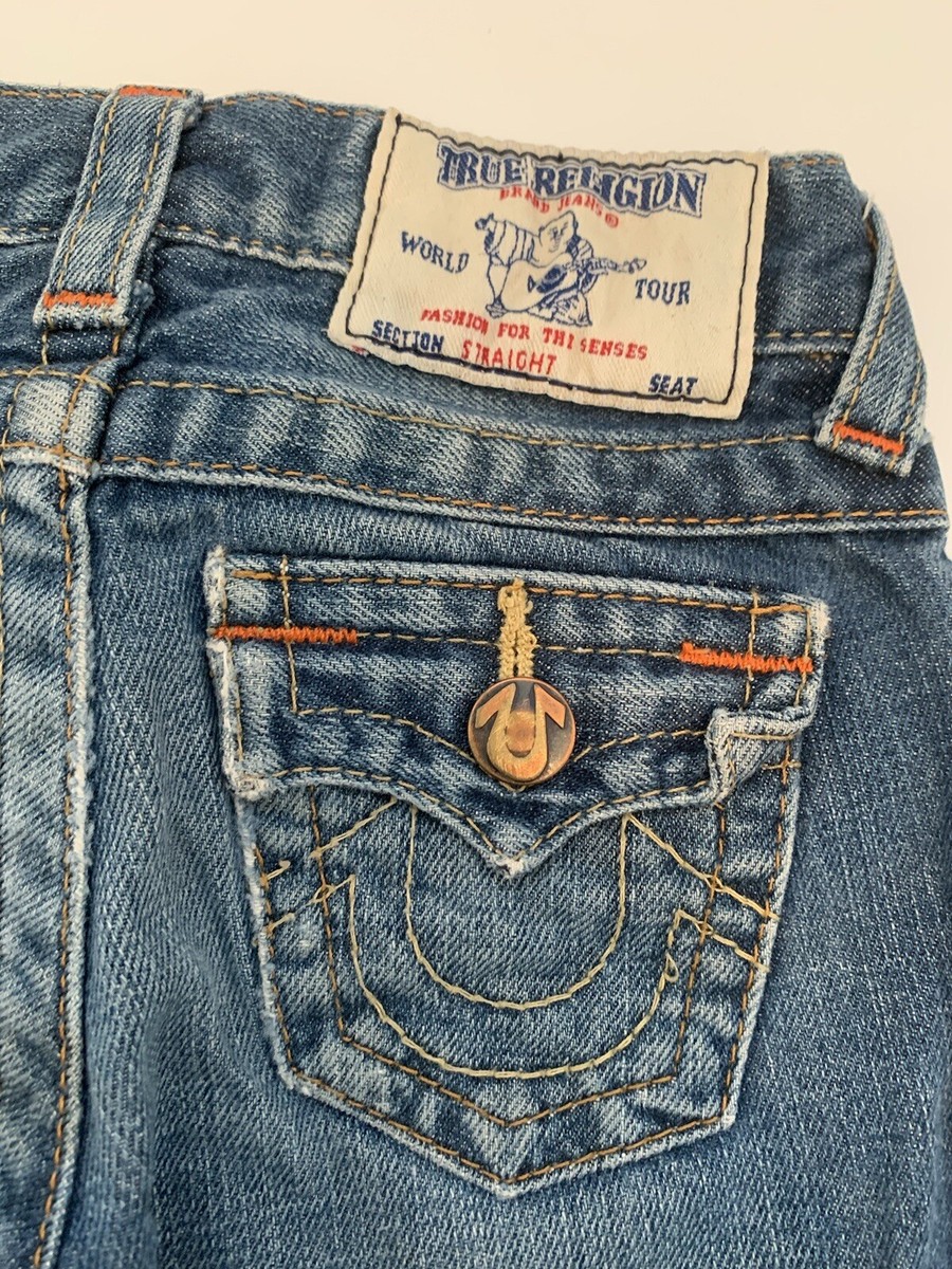 True Religion Y2K Denim Destroyed Jeans Size 4 H | eBay