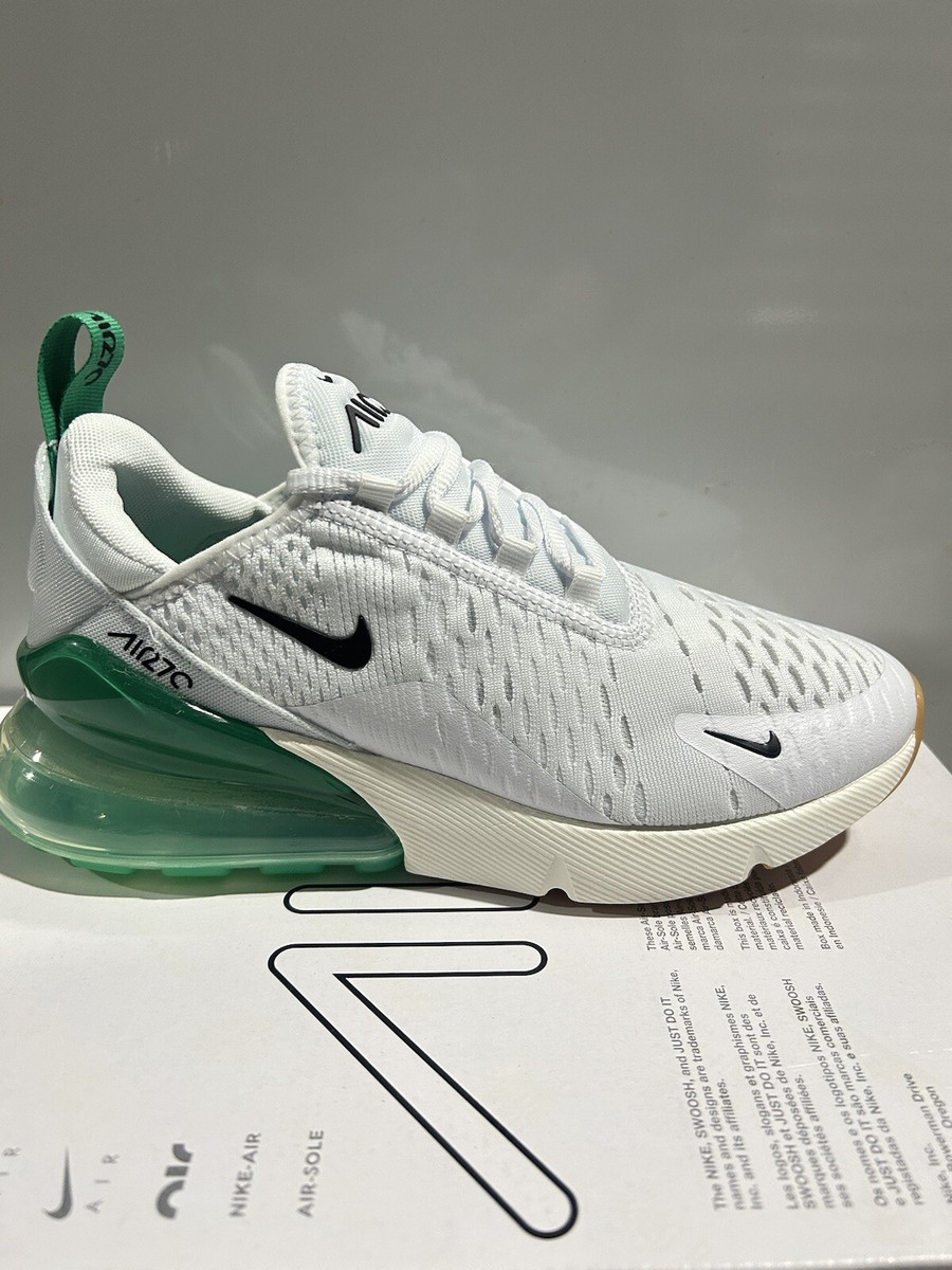 Air Max 270 Women's Size 9 White/Black-Summit White AH6789 125