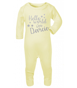 ebay personalised baby grow