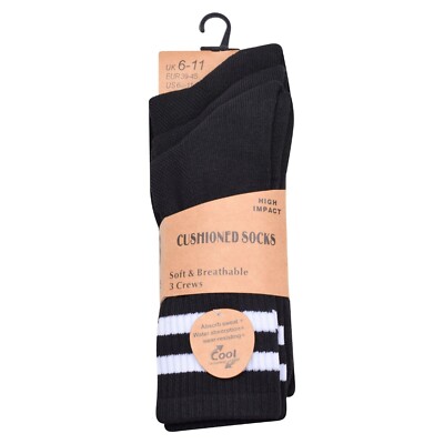 Neue schwarze gepolsterte Herrensocken   ultimativer Komfort & Unterstützung für den Alltag