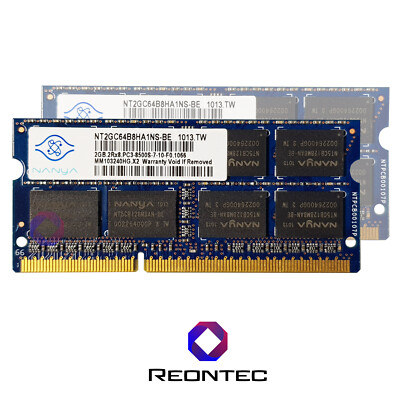 2GB LAPTOP RAM Nanya PC3 - 8500S DDR3 NT2GC64B8HA1NS-BE