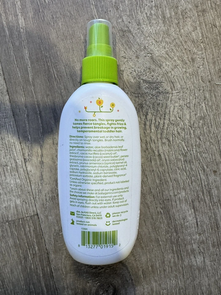 Spray desenredante Tots, manzanilla albaricoque, 6 fl oz (177 ml) Foto 2 de 2