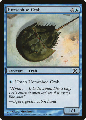 1x Horseshoe Crab NM Eng MTG - Tenth Edition