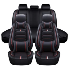 Leather Car Seat Covers Full Set Cushion Protector for Ford Explorer 2000-2024