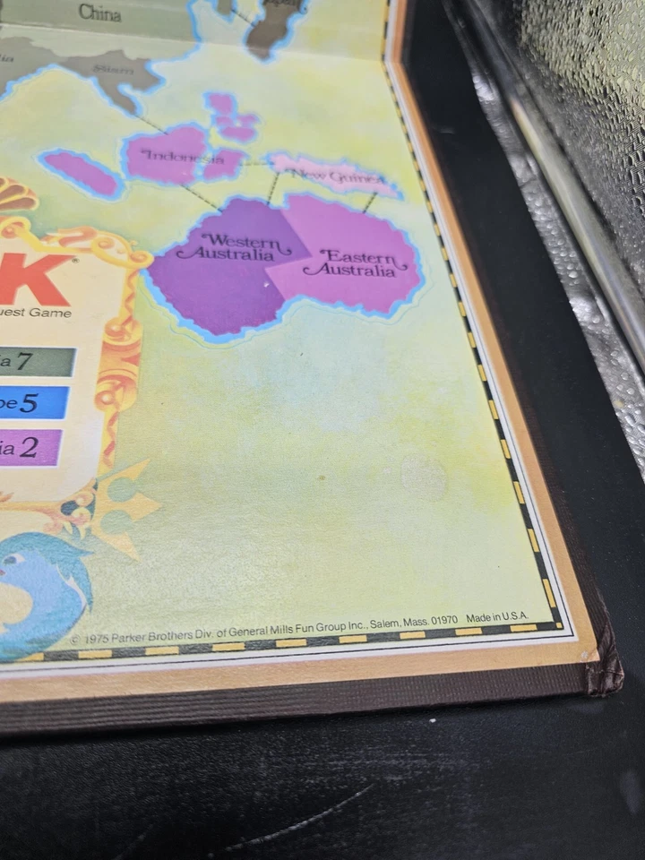 Настольная игра RISK World Conquest 1975 сменная игровая доска только Parker винтаж - Изображение 2 из 4