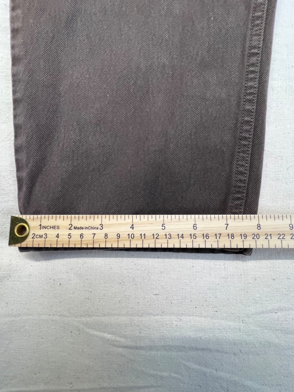 Calvin Klein CHOCOLATE BROWN SIZE 38X30 MENS JEANS HIGH RISE SOLID