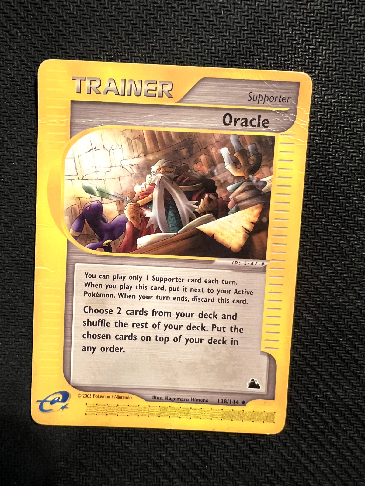 Oracle 138/144 Regular Trainer Pokemon Card 2003 HP/MP