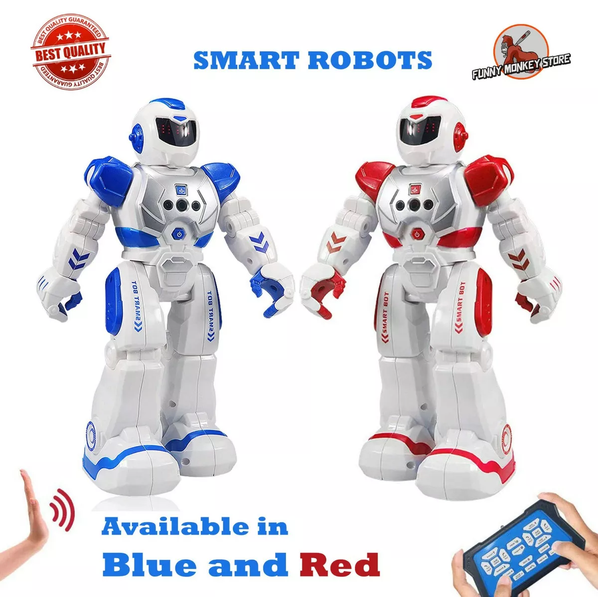 INTERACTIVE Smart Rc ROBOT For 4 5 6 7 8 9yr year Old Boy Girl Toy Birthday  Gift