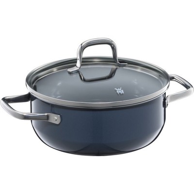 WMF Fusiontec Essential Pentola 20 Cm Con Coperchio In Vetro - 3,7 L, Induzione, Made In Germany, Antigraffio