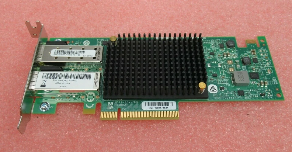 Fujitsu Emulex OCe14102 (2-Port) SFP+ 10GB/s Network Adapter S26361-F5536-E202  - Image 2 of 4