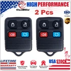2Pcs Car Keyless Entry Remote Control Replacement Alarm Key Fob Clicker For Ford