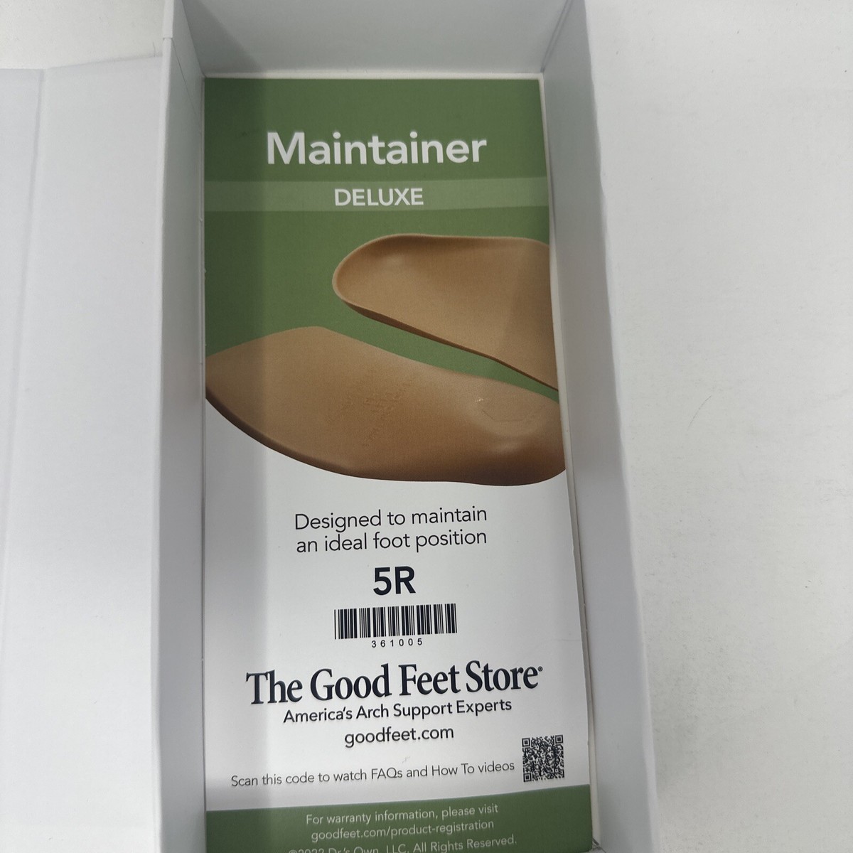 The good feet store shoe insoles inserts size 5R maintainer  display picture 1