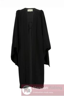 MARSTON ROBING UK University Academic Graduation Gown-Bachelor Level BLACK--Best Seller !