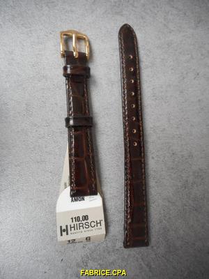 BRACELET DE MONTRE HIRSCH NEUF AMON TAILLE 16 ROUGE N° 44 C