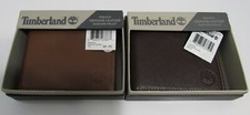 Mens Timberland Genuine Leather Passcase Wallets Nwt