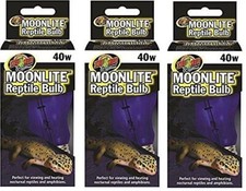 Zoo Med Moonlight 40 Watt Reptile Bulbs, 3 Pack 