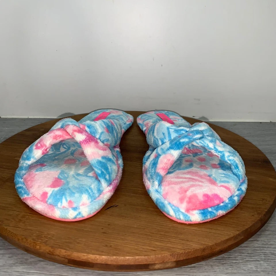 Zapatillas de terciopelo estampadas para mujer Lilly Pulitzer 9-10 My Little Peony azul Bondi Foto 4 de 4