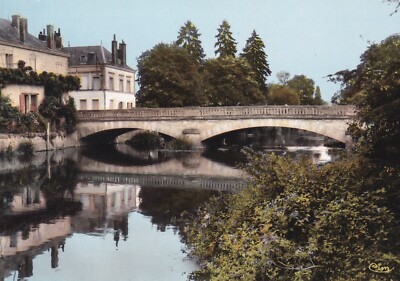 Postcard 10x15cm postcard MONTOIRE-SUR-LE-LOIR bridge over the Loir