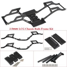 Kit de chasis de rieles de marco de chasis de fibra LCG para 1/10 RC Crawler Axial SCX10 I II